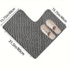 Elegant L-Shaped Non-Slip Corner Shower Mat - Evelyn