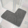 Elegant L-Shaped Non-Slip Corner Shower Mat - Evelyn