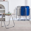 Contemporary Acrylic Folding Coffee Table with Metal Base