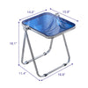 Contemporary Acrylic Folding Coffee Table with Metal Base