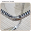 Contemporary Acrylic Folding Coffee Table with Metal Base