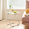 Contemporary Acrylic Folding Coffee Table with Metal Base