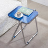 Contemporary Acrylic Folding Coffee Table with Metal Base