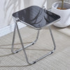 Contemporary Acrylic Folding Coffee Table with Metal Base