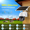 2K Solar-Powered WiFi PTZ Camera with Auto-Tracking and Night Vision Features