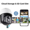 2K Solar-Powered WiFi PTZ Camera with Auto-Tracking and Night Vision Features