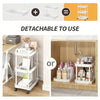 3-Tier Versatile Rolling Cart with Wheels