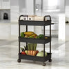 3-Tier Versatile Rolling Cart with Wheels