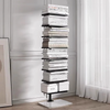 Wrought Iron Floating Bookshelf with Marble Base