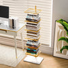 Wrought Iron Floating Bookshelf with Marble Base