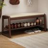Minimalist Solid Wood Shoe Storage Bench for Entryway