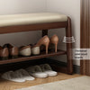 Minimalist Solid Wood Shoe Storage Bench for Entryway