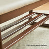Minimalist Solid Wood Shoe Storage Bench for Entryway