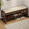 Minimalist Solid Wood Shoe Storage Bench for Entryway
