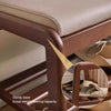 Minimalist Solid Wood Shoe Storage Bench for Entryway